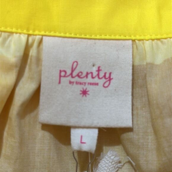 NWT Anthropologie Plenty by Tracy Reese halter gold/ yellow  dress size L - Picture 8 of 14